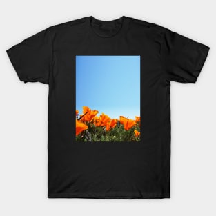 California Poppies in the Sun Photograph T-Shirt